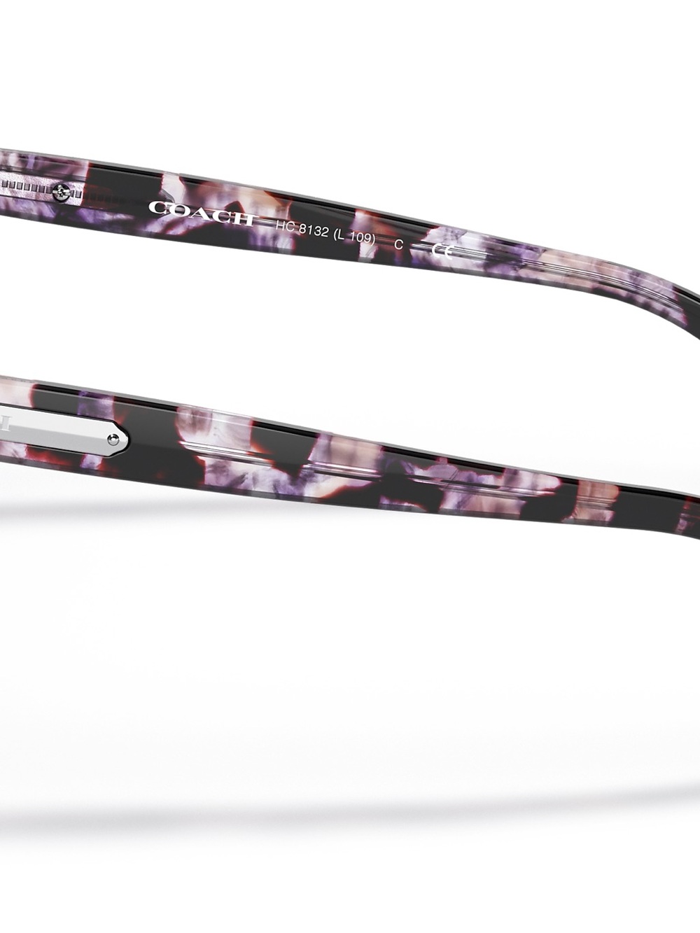 Coach Women's Purple Tortoiseshell Sunglasses - Picture 5 of 6